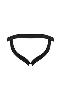 black faux leather jockstrap 044 - 2XL/3XL-3