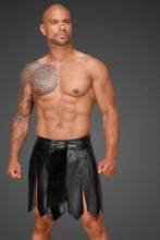 Eco leather men's gladiator skirt H053 - XL-4