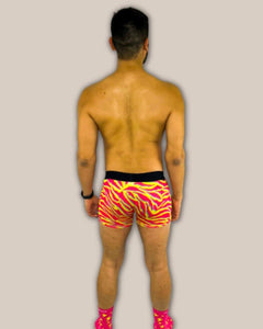 Men's Electric Zebra Boxer Trunk Underwear with Pouch-2