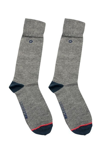MaleBasics Dress Sock-Gray - G UNDIE