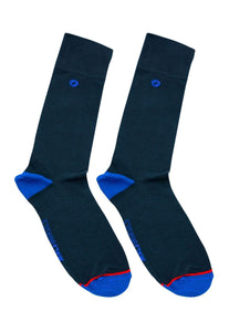 MaleBasics Dress Sock-Navy - G UNDIE